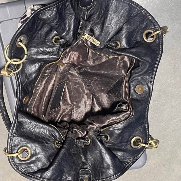 Vintage Coach Purse Shoulder Bag Large - Picture 8 of 9